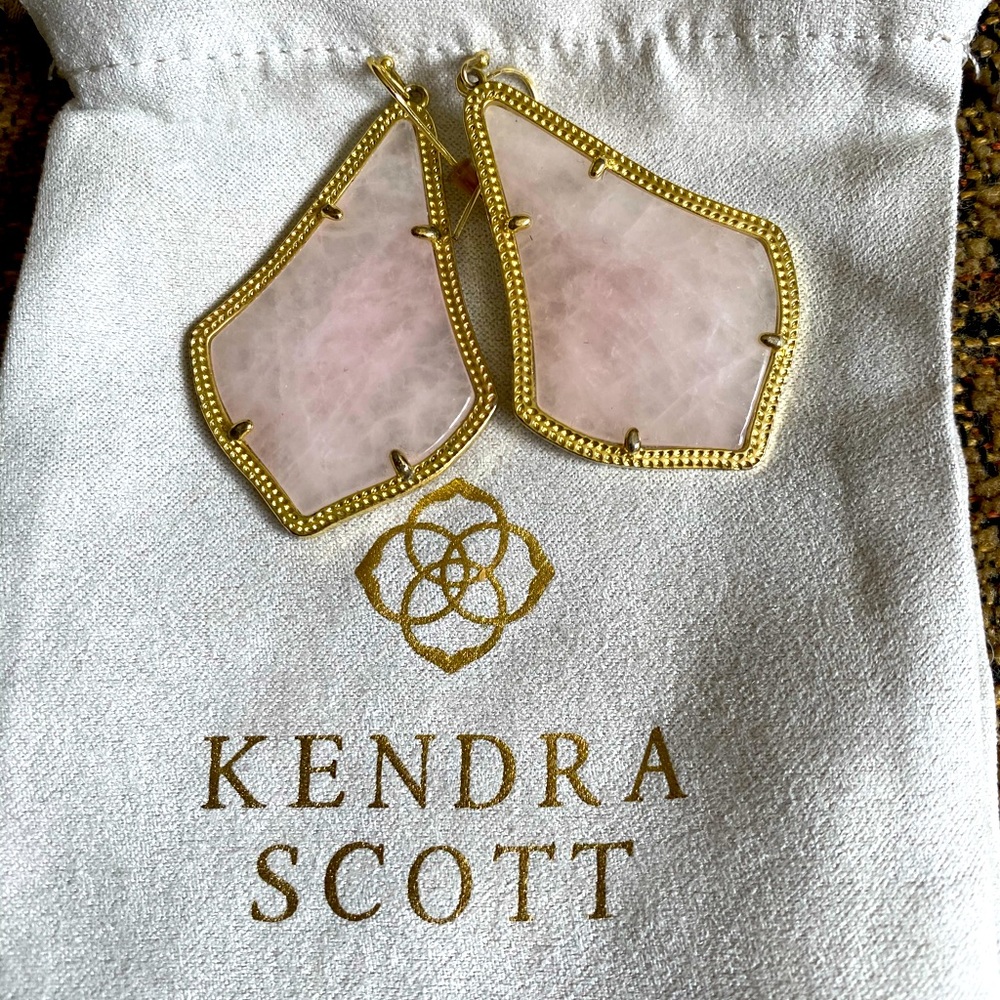 Kendra Scott Alex Earrings in Gold/Pink